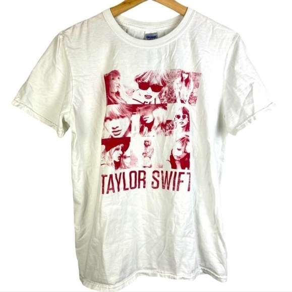 Taylor Swift Graphic Tee Gildan 100% Cotton Print T-shirt Women's Small S EUC - Picture 1 of 7